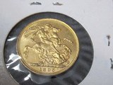 1895 Queen Victoria Un-circulatedGold Sovereign.2354 Troy ounce .916 fine gold Awesome - 1 of 3