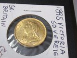 1895 Queen Victoria Un-circulatedGold Sovereign.2354 Troy ounce .916 fine gold Awesome - 2 of 3