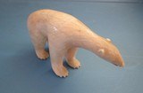 Inuit carved Walrus Tusk Polar Bear 5 incheslong scrimshaw detail. Rare find !! - 2 of 5