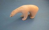 Inuit carved Walrus Tusk Polar Bear 5 incheslong scrimshaw detail. Rare find !! - 1 of 5