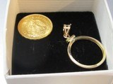 Five peso Mint state
gold coin with new 14 kt bezel
Father daughter collection - 2 of 4