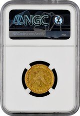 Rare 1847-D Liberty Gold Half Eagle $5 - NGC AU-53 Dahlonega Georgia certified Coin - 2 of 2
