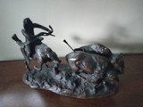 The Elusive Buffalo Hunt Bronze sculpture signed C.M. Russell , note
Not the Original - 6 of 6