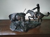 The Elusive Buffalo Hunt Bronze sculpture signed C.M. Russell , note
Not the Original - 1 of 6