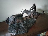 The Elusive Buffalo Hunt Bronze sculpture signed C.M. Russell , note
Not the Original - 2 of 6