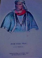 2 Original McKenney & Hall 1850's Hand Colored Prints
from History of the Indian Tribes of North America - 3 of 3