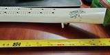Carved Walrus Tusk with Moose Scrimshaw 20 inches Heavy More room to add art pre 1970. - 2 of 7
