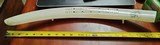 Carved Walrus Tusk with Moose Scrimshaw 20 inches Heavy More room to add art pre 1970. - 1 of 7