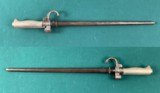 FRENCH LEBEL BAYONET & SCABBARD for the Lebel
1886/93 1907/15/34 & Mod 1917/18 Semiauto Rifles - 1 of 13
