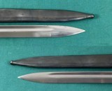 Austrian Hungarian m1895 Maschinenhaus Ferlach bayonet scabbard, "OMC", double headed EAGLE proof, rare - 5 of 13