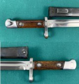 Austrian Hungarian m1895 Maschinenhaus Ferlach bayonet scabbard, "OMC", double headed EAGLE proof, rare - 4 of 13