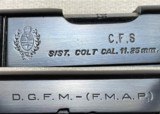 ARGENTINE DGFM FMAP Sistema COLT MARKED CFS ALL MATCHING 100 MADE ONLY EXCELLENT! - 1 of 13