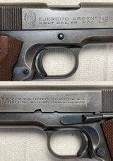 COLT US made, ARGENTINE ARMY EJERCITO 1927 ALL MATCHING including MAG RAMPANT COLT - 3 of 14