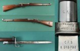 ARGENTINE MAUSER 1909 CAVALRY CARBINE PERON POLICE CFS MATCHING w MATCHING CFS BAYONET - 1 of 15