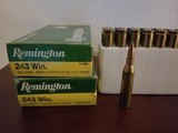 REMINGTON 243 WIN. 100 GRAIN CORE-LOKT SOFT POINT - 1 of 2