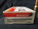 WINCHESTER 7MM REMINGTON MAGNUM 175 GRAIN POWER-POINT S.P. - 1 of 2