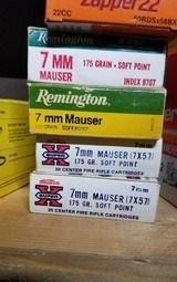 WESTERN SUPER X7MM (7X57)MAUSER175 GRAINSOFT POINT - 1 of 1