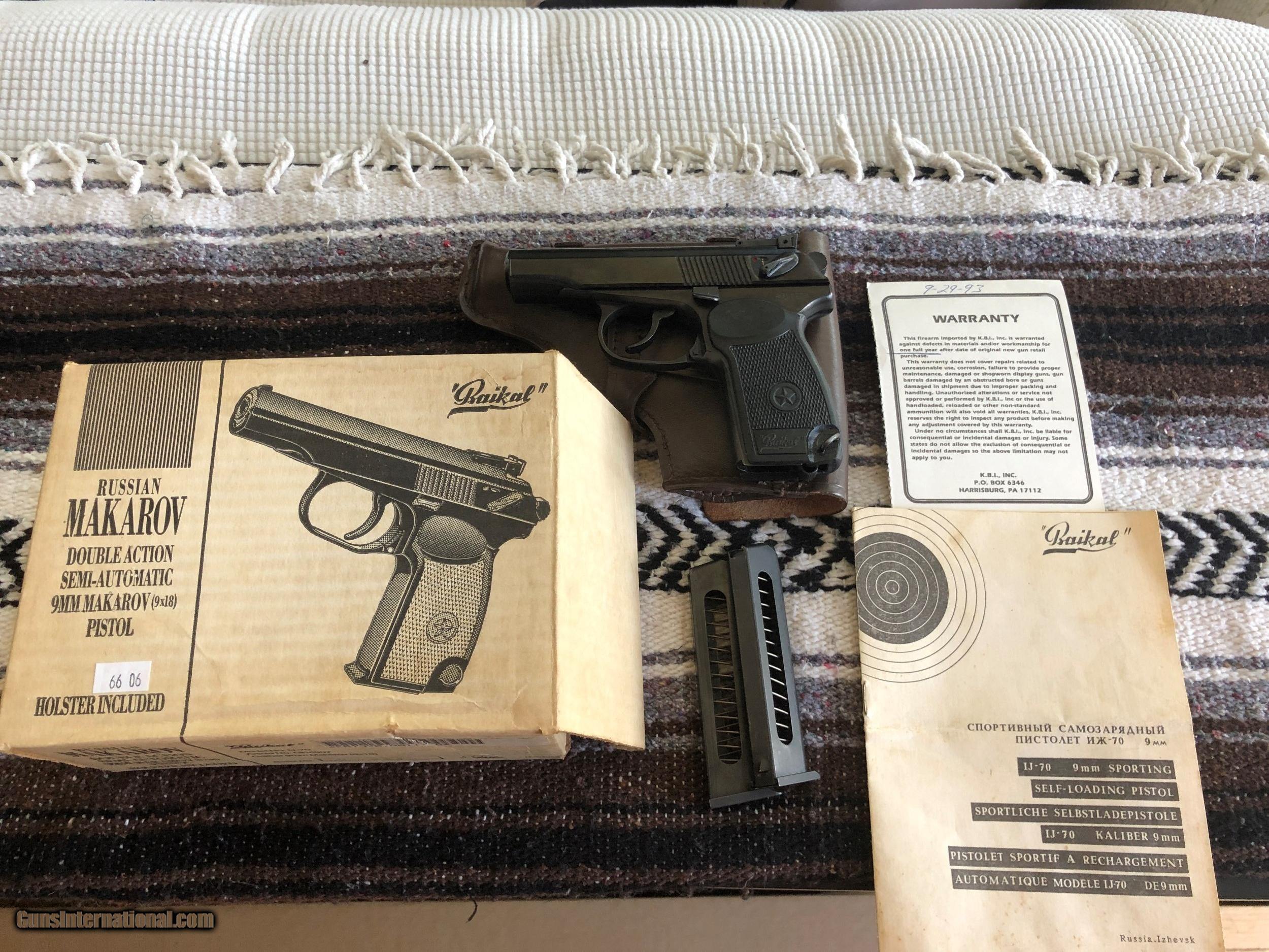 Russian Makarov 9mm (9x18) Pistol in Excellent Condition