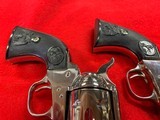 Pair of Colt Nickel SA Army 38-40 Caliber - 19 of 19
