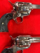 Pair of Colt Nickel SA Army 38-40 Caliber - 11 of 19
