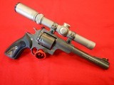 RUGER SUPER REDHAWK REVOLVER w/BURRIS 1.5X - 4X SCOPE PRE-OWNED .480 RUGER CALIBER - 2 of 9