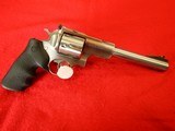 RUGER SUPER REDHAWK PRE-OWNED 6-SHOT STAINLESS STEEL REVOLVER .44 MAG - 1 of 8