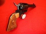 RUGER PRE-OWNED UNFIRED ENGRAVED BLUE JOHN WAYNE COMMEMORATIVE VAQUERO .45 COLT - 5 of 11