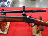WINCHESTER REPLICA 1885 RIFLE PRE-OWNED W/SCOPE .22 LR - 2 of 12