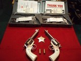 RUGER, BISLEY GRIP VAQUERO'S IN 45LC OR 357MAG, NEW IN THE BOX #'s 05129 & 05130 (2 SETS) CONSECUTIVE SN#'s - 8 of 13