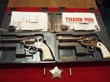RUGER, BISLEY GRIP VAQUERO'S IN 45LC OR 357MAG, NEW IN THE BOX #'s 05129 & 05130 (2 SETS) CONSECUTIVE SN#'s - 12 of 13