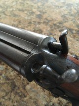 W M MOORE English sxs side lever hammer. - 11 of 15