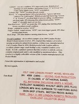 Cased London made 1849 Colt pocket model EC - 5 of 8