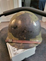 Original M1 CAPAC liner, center seam helment e/w leather chin strap - 6 of 8 Original M1 CAPAC liner, center seam helment e/w leather chin strap - 6 of 8