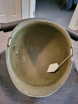 Original M1 CAPAC liner, center seam helment e/w leather chin strap - 2 of 8 Original M1 CAPAC liner, center seam helment e/w leather chin strap - 2 of 8