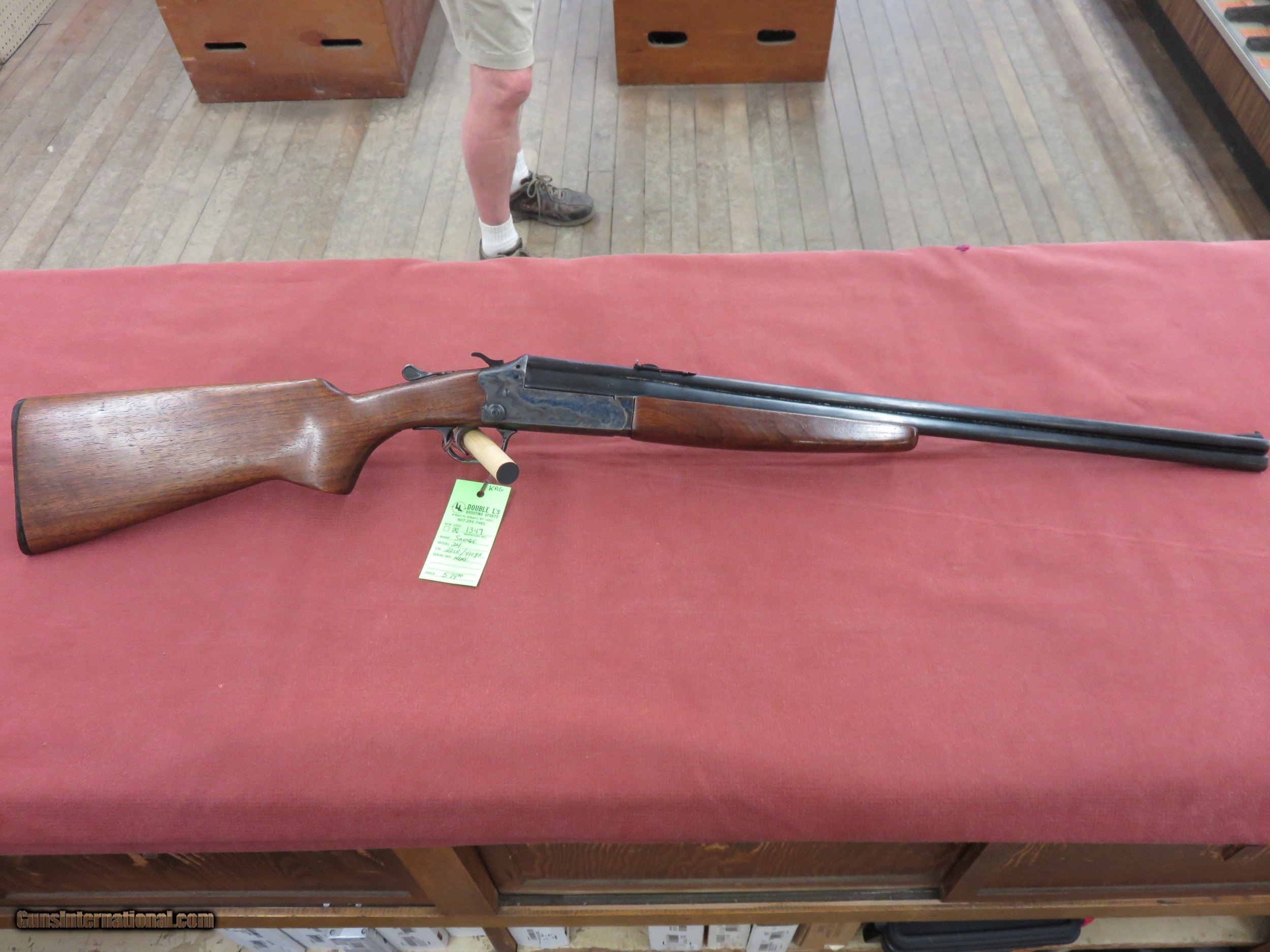 Savage Model 24, 22LR Over 410ga,