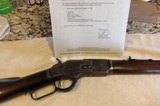 WINCHESTER 1873 LEVER ACTION 38-40 GOOD BORE, GUN PAPER WORK FROM CODY WY STILL ORIGINAL - 2 of 12