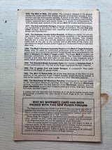 1980’s RUGER Mini-14 Rifle manual .223 Cal - 2 of 3