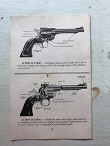 1980’s Ruger Single Six Revolver Manual - 2 of 2