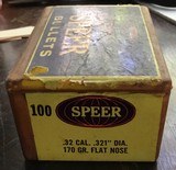 SPEER .32 Cal. Bullets 170 Gr Flat Nose - 3 of 3