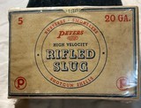 Vintage Peters 20ga No. 200 Rifled Slug (5) - 4 of 5