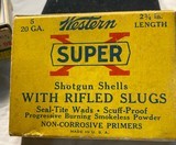 Vintage Western Super X 20 ga box with rifled slugs - 5 of 6