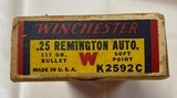WINCHESTER .25 Remington Auto or Stevens - 9 of 11
