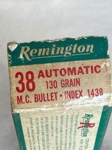 Vintage Remington 38 Automatic 130gr M.C. BULLET Index 1438 - 4 of 11