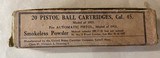 20 Pistol Ball Cartridges, .45 Cal Model 1911 - 1 of 6
