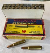 Vintage Winchester .25 Remington automatic - 1 of 7