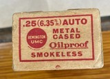 Vintage .25 ACP REM UMC Cartridges full box - 9 of 10