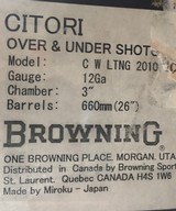 Browning 2010 Citori White Lightning 12 ga - 1 of 5