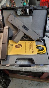 COBRAY M-11 / NINE mm SEMI AUTOMATIC PISTOL LIKE NEW WITH CASE, MANUAL & PATCH