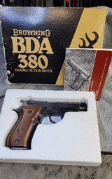 Browning BDA 380 Double Action Pistol,14 round cap Made in Italy In Box With Papers Mint Condition - 1 of 9