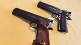 2 Clark Long Heavy Slide Automatics, .45 acp and .38 special - with original paperwork - 1 of 15